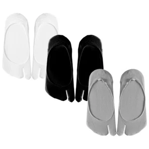 3 Pairs Cotton Socks No Show Tabi Men's Man Running Toe Women Breathable Short - Picture 1 of 12