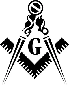 Masons Masonic 1 Farbe Fenster Wand Vinyl Aufkleber Sticker bedruckt - Bild 1 von 5
