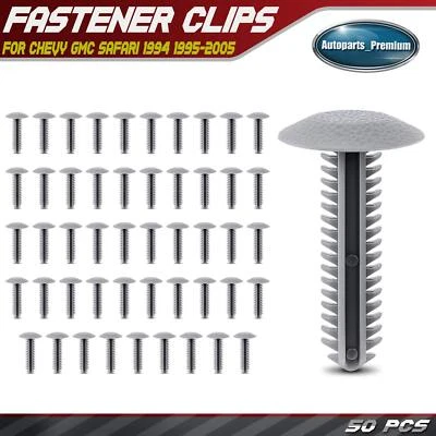 50 piezas clips de retención de panel de moldura de puerta de nailon de 7,94 mm para Chevy GMC Safari 1994-2005 Foto 1 de 4