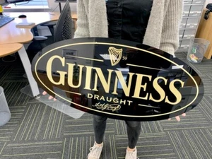 IDEALES GESCHENK Guinness Zug große Höhle Kneipe Schild - Bild 1 von 3