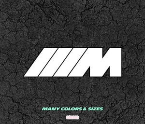 BMW M Motorsport Decal Sticker - Various Sizes and Colors - Bild 1 von 4