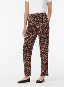 Jcrew High-rise wide-leg trouser in leopard Size 6 - Picture 1 of 4