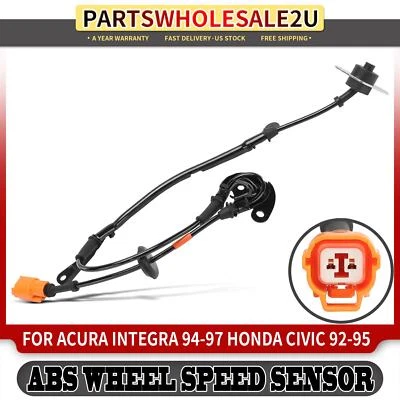Front Driver ABS Wheel Speed Sensor for Acura Integra 94-97 Honda Civic 92-95 - Image 1 of 4