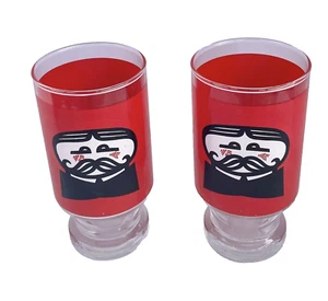 Stand Trinkgläser Pringles Kartoffelchips Glas Becher 70er Jahre 2 Stück - Bild 1 von 12