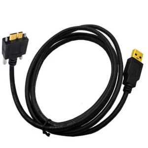 USB A 3.0 to Micro B Panel Mount Cable with Locking Screws | Male to Male | 3m - Picture 1 of 5