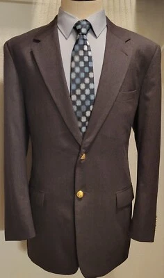 SAVILE ROW 42 L Dark Brown Blazer Sport Coat Jacket EXCELLENT Condition!! - Image 1 of 4