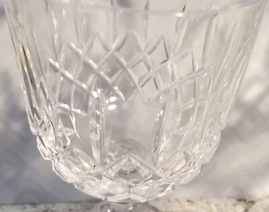 Hand Cut Crystal Wine Glasses Bundle Lot of 2 - Picture 1 of 19