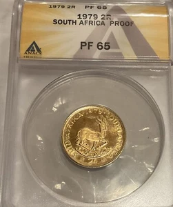 1979 2 Rand South Africa Gold Coin PR 65 - Picture 1 of 2