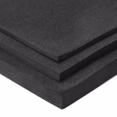 3/5/10 mm Black EVA High Density Closed Cell Foam Sheet Acoustic Sheet 200*200mm - Image 1 of 4
