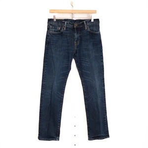 Jeans Levis 504 para hombre 31x30 (32x28,5) azul lavado oscuro denim bigotes panal - Imagen 1 de 10
