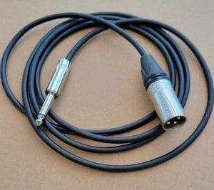 1Ft-25'FT Mogami Cord Cable Neutrik XLR-M to 1/4 Mono Shielded Patch Microphone - Picture 1 of 7