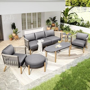 Outdoor Furniture Rattan Furniture Patio Furniture Set Outdoor Conversation Set - Picture 1 of 15