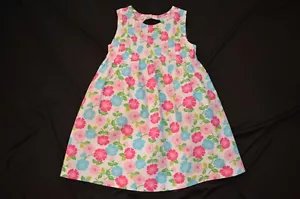 Gymboree TENNIS TURTLE MATCH Blumen Mohn Kleid Peek-a-Boo Rücken Neu mit Etikett 4T 5T - Bild 1 von 2