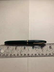 Pluma estilográfica vintage Sheaffer pluma verde táctil 14 kt - Imagen 1 de 12
