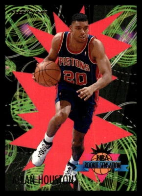 Allan Houston 1994-95 Fleer #10 Rookie Sensations Detroit Pistons - Image 1 of 2
