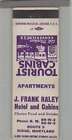 Matchbook Cover - Maryland - J. Frank Raley Hotel & Cabins Ridge, Md