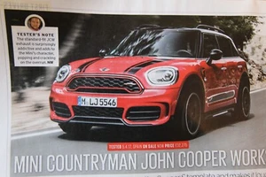 Original 2017 MINI COUNTRYMAN JOHN COOPER WORKS Autocar magazine Driving Report - Picture 1 of 1