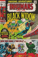 Amazing Adventures #4. Jan 1971. Marvel. Inhumans/Black Widow. VG/FN.