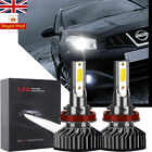 2x H11 Bulbs Fog Light Low Beam LED Cob White 6000K Canbus FOR Nissan Qashqai