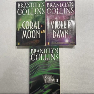 Brandilyn Collins Lot of 3 Kanner Lake Coral Moon Violet Dawn and Dark Pursuit - Imagen 1 de 15