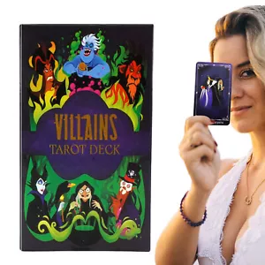 Disneys Villains - Tarot Deck and Guide Book - Minerva Seal - Mint - Picture 1 of 12