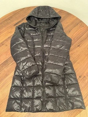 Jaqueta Aventura Feminina Ultraleve Embalável Casaco Longo Parka Inverno Quente - Imagem 1 de 4