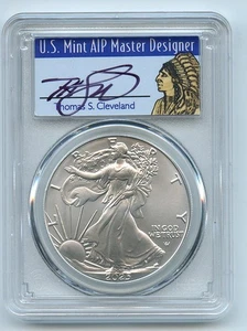 2025 $1 American Silver Eagle PCGS MS70 FS Thomas Cleveland Native 1 of 500 - Picture 1 of 2