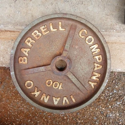 DE COLECCIÓN IVANKO "M" SERIE M 1X PLATO PROFUNDO OLÍMPICO ÚNICO 100 LB PLATO PESO Foto 1 de 4