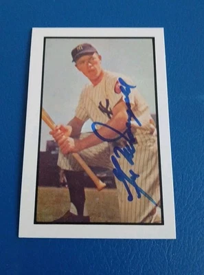 Gil Mcdougald Signed 1953 Bowman Autograph 1983 Reprint New York Yankees NM-MT  - Image 1 of 2