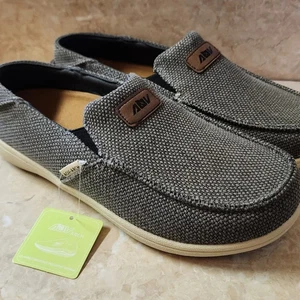 Zapatillas para hombre AOV zapatos anchos sin cordones soporte para arco fascitis plantar ortopédica 11,5 M - Imagen 1 de 5