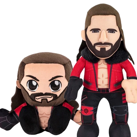 Bleacher Creatures WWE Seth Rollins Bundle: 10" Plush Figure & Kuricha Plushie Cover