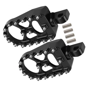 Wide MX Style Foot Pegs CNC 360° Roating For Harley Dyna Sportster Fatboy - Bild 1 von 12