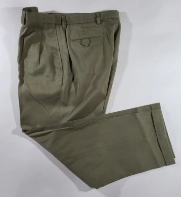 Callaway Golf 男式专业旋转服装褶皱裤子绿色皮马棉尺寸 34x31 — 第 1/4 张图片