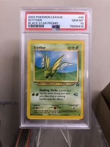 Scyther PSA 10 Pokemon Card. WOTC Black Star Promo #45. 2002 GEM MINT. - Picture 1 of 2