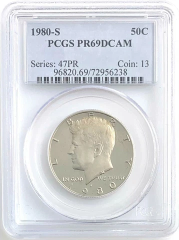 1980-S 50c PCGS PR69 DCAM Cover