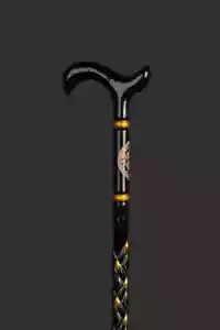 Hand Carved Walking Cane, Stylish Personalized Handmade Wooden Walking Stick - Picture 1 of 5