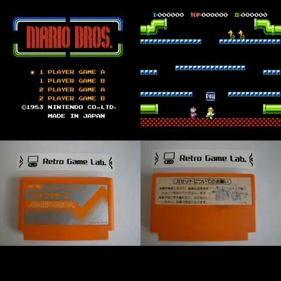 Mario Bros. pre-owned Nintendo Famicom NES Tested - Image 1 of 4