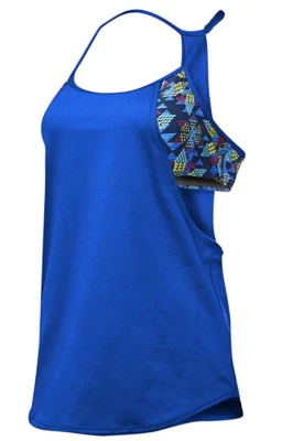 Regata de natação feminina TYR Edessa Shea 2 em 1 UPF 50+ tamanho XS (0/2) nova com etiquetas - Imagem 1 de 3