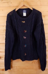 Vintage Woolrich Fly Fishing Fisherman Ramie Cotton Jumper L Made In Hong Kong - Picture 1 of 4