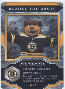 2021/22 MVP..BLADES THE BRUIN..MASCOT SPARKLE..# M-3..BRUINS..COMBINED SHIP - Bild 1 von 1
