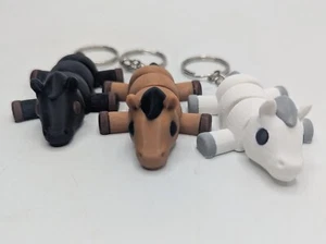 Flexible Horse Keyring, Horse Shaped Keychain, Articulated Horse Keyring, Horse - Picture 1 of 30