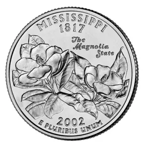 2002 D - Mississippi - State Quarter - Picture 1 of 2