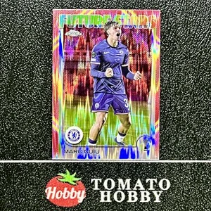 TOPPS CHROME UEFA 2024-25 MARC GUIU RED GOLD REFRACTOR CHELSEA - Picture 1 of 2