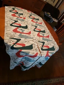 DE COLECCIÓN AÑOS 50 MEDIADOS DE SIGLO MCM ERA ATÓMICA IMPRESIÓN GRÁFICA 2 PANELES LARGOS ASIS - Imagen 1 de 10