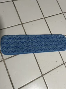 Rubbermaid Commercial Products HYGEN Microfiber Room Mop Pad, 18-Inch, Blue, - Picture 1 of 2