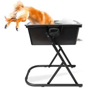 BAÑERA LIMPIEZA PERRO MASCOTA + MESA + VÁLVULA DRENAJE GRIFO - 3 Tamaños - Imagen 1 de 11