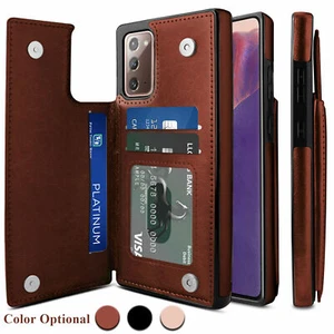 Para Samsung Galaxy S25 Ultra S24 S22 S23 FE Estuche Cuero Tarjeta Billetera Soporte Cubierta - Imagen 1 de 28