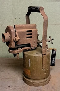 Very large T & C British made blowtorch blow lamp brazing torch 1942 military - Picture 1 of 16
