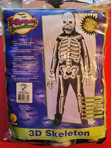 3-D Skeleton Glow In The Dark Halloween Costume Size 3-4 Years - Picture 1 of 5