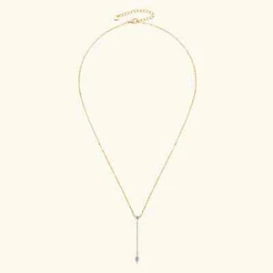 1ct Lab Created Necklace VS1 D Colour Excellent Cut 18K Gold Diamond Test Pass - Picture 1 of 7